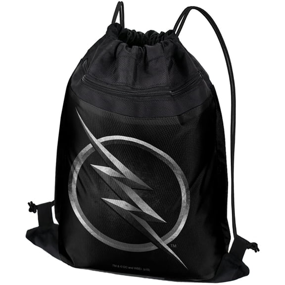 The Flash TV Series Zoom Logo Drawstring Backpack Sports Bag Sackpack 17" x 13", Perfect for Gym, Yoga or Practice