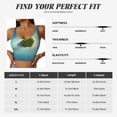 thumbnail image 5 of Pofeuu Paradise Island Print Sports Bra for Women Sexy Vest Yoga Running Gym Fitness Crop Bras Tops-X-Large, 5 of 8