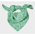 thumbnail image 3 of Bimba Green Vector Design Damask Printed Pure Silk Scarf For Hair Neck Head Bandanas For Women 40 x 40 Inches, 3 of 6
