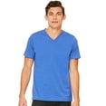thumbnail image 1 of Camiseta unisex Bella + Lienzo CVC Jersey con cuello en V HTHR TRUE ROYAL XL 3005CVC, 1 of 2