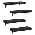 thumbnail image 2 of Furinno TANNA 22-Inch Wall Mounted Floating Display Shelves in Tobacco Set of 4, 2 of 6