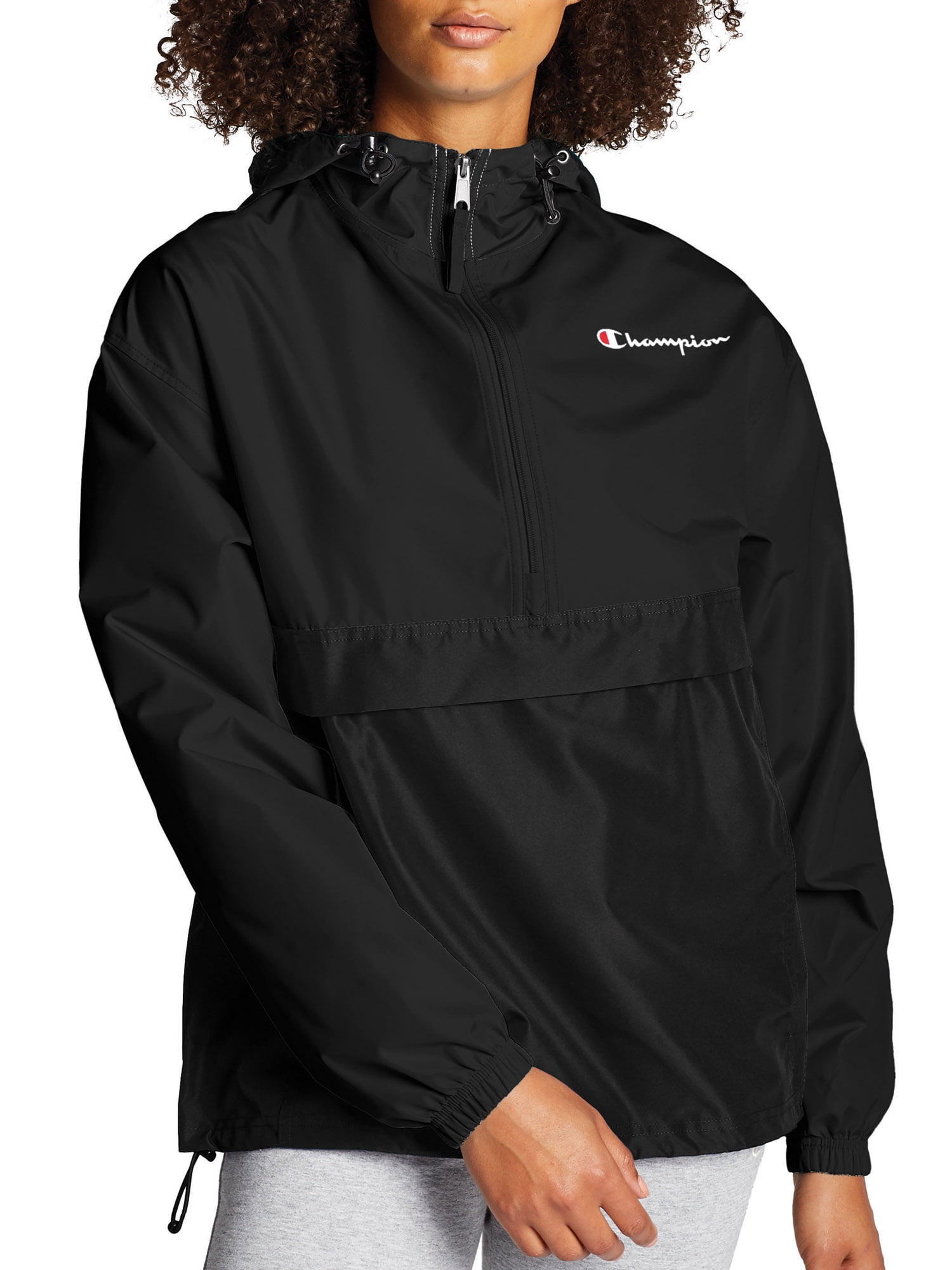 champion women's black jacket