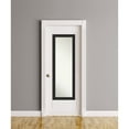 thumbnail image 4 of Amanti Art Non-Beveled Full Length On The Door Mirror - Black Frame Shipwreck Black Narrow Outer Size: 18 x 52 in, 4 of 5
