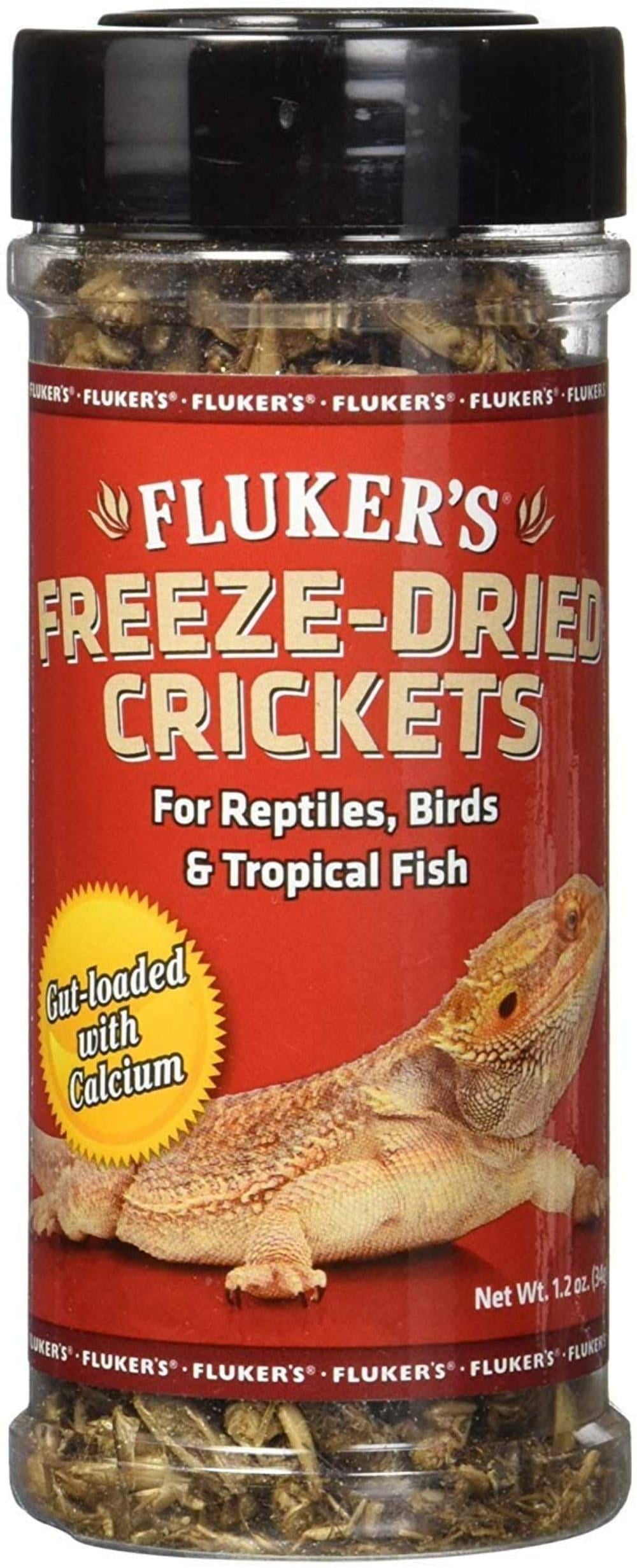 Fluker's Freeze-Dried Crickets Great alternative to live insects Free Shipping