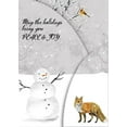 thumbnail image 2 of LPG Greetings Woodland Animals Tri-Fold Panorama Box of 12 Christmas Cards, 2 of 3