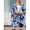 thumbnail image 4 of As Rose Rich Kimonos for Women Summer Swim Cover Up Kimono Cardigan, 2X, 4 of 9