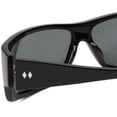 thumbnail image 4 of Tres Noir Men's Bronson Wrap Sunglasses Large Fit 64 mm (Shiny Black / Smoke Polarized Lens), 4 of 4