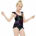 thumbnail image 4 of Hello Kitty Girls One Piece Swimsuits Hawaiian Summer Swimwear Beach Bathing Suit Outfits, 4 of 7