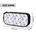 thumbnail image 3 of Uemuo Orchids Flowers Printed Pencil Pen Case, Portable Pencil Pouch with Zipper, Compact Stationery Bag Makeup Bag, Pencil Bag for Home Office, 3 of 9