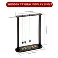 thumbnail image 2 of Aosijia Black Pendulum Crystal Display Holder, Wood Witch Rock Stone Stand for Gift Necklaces Organizer, 2 of 9