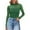 Green, variant on Breezora Women's Mesh Long Sleeve Top Turtle Neck Ruched Detail Fashionable Going Out Wear Fall Fashion L Size Black