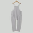 thumbnail image 5 of Plus Size Women's Casual Jumpsuit with Pockets Sleeveless Baggy Overall for Comfortable Everyday Wear Stylish Playsuit Pants, 5 of 7