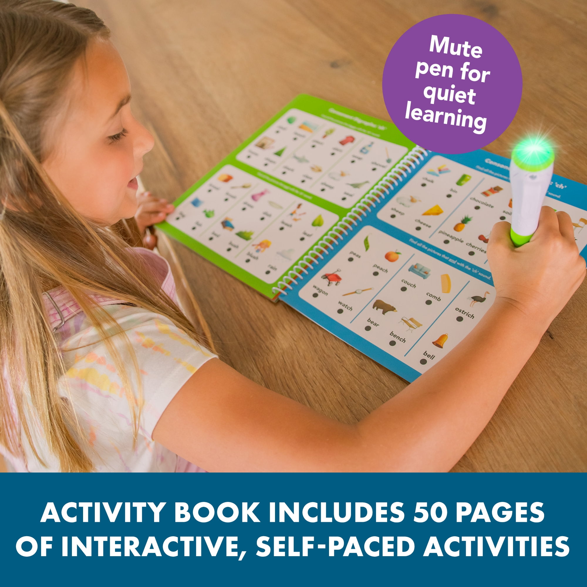 Educational Insights Hot Dots Interactive Workbook for First Grade Kids Age 6+