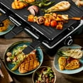thumbnail image 2 of Techwood 2-in-1 Electric Raclette & Korean BBQ Grill – Fast Heating, Removable Non-Stick Grill Plate, 8 Cheese Melt Pans, Ideal for Parties & Family Fun, 2 of 6