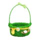 thumbnail image 2 of Cestas de huevos de Pascua con asa Rellenos de hierba para de Pascua Favores de jardín, Búsqueda de huevos de Pascua, Golosinas Verde BLESIY Canasta de Huevos de Pascua, 2 of 7