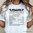 thumbnail image 2 of Mom Nutritional Facts Funny T-Shirt, White and Natural Mom Life Tee for Exhausted and Caffeinated Mothers, 2 of 8
