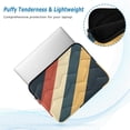 thumbnail image 2 of FORMRS 15"-15.6" Laptop Sleeve Protective Case Soft Carrying Quilted Computer Bag Cover, Beige Stripes, 2 of 7