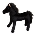 thumbnail image 3 of Simulación de juguete para caballos Simulación para niños decoración de la habitación de la habitación del almohada del almohada para niños Festival L negro, 3 of 8