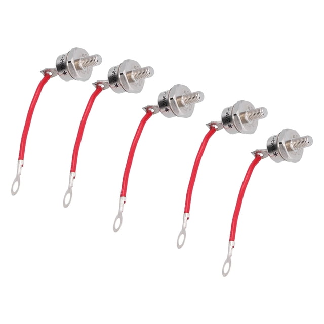 Domqga Rectifier Diode,5 Pcs Rectifier Diode 1200V 40A Heat Dissipation Forward Silicon Power Rectifier Diode ZX40‑12,Rectifier Diodes Assortment