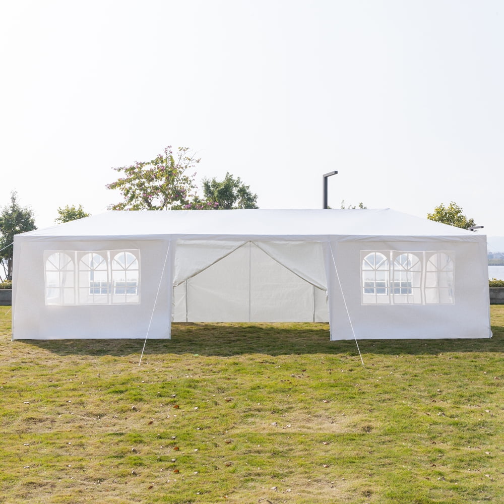 Kadyn 10' x 30' Eight-sided Double-door Canopy Tent, Waterproof Durable Tent with Spiral Tubes, Camping Shelters for Parties Garden Pool, White Kadyn 10' x 30' Eight-sided Double-door Canopy Tent, Waterproof Durable Tent with Spiral Tubes, Camping Shelters for Parties Garden Pool, White