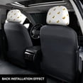 thumbnail image 3 of Kdxio Gold Rabbit Pattern Print 2 Piece Car Head Rest Covers Set Auto Front/Rear Seats Headrest Cover Universal Fit Most Cars,Sedan, SUV, 3 of 9
