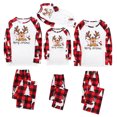 thumbnail image 6 of Odeerbi Christmas Pajamas for Family Holiday Long Sleeve Family Christmas Pajamas Matching Sets Infant Christmas Plaid Printed Blouse Tops + Pants Sleepwear Family Matching PJs Set Red, 6 of 6
