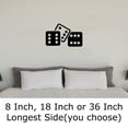 thumbnail image 2 of Three Of A Kind Side Six Dice Bunco Game Play Fun Wall Decals for Walls Peel and Stick wall art murals Black Large 36 Inch, 2 of 2