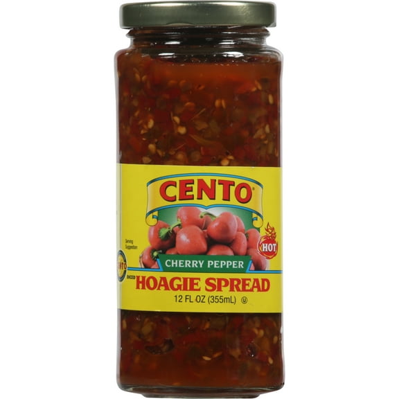 Cento Diced Hot Cherry Peppers, 12 oz