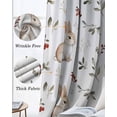 thumbnail image 3 of Botanical Rabbit Blackout Curtains for Bedroom Living Room Darkening Curtains 54 Inch Long Watercolor Pastoral Plant Leaves Flower Short Curtain for Small Window Treatment Grommet Drapes 52"x54"x2, 3 of 9