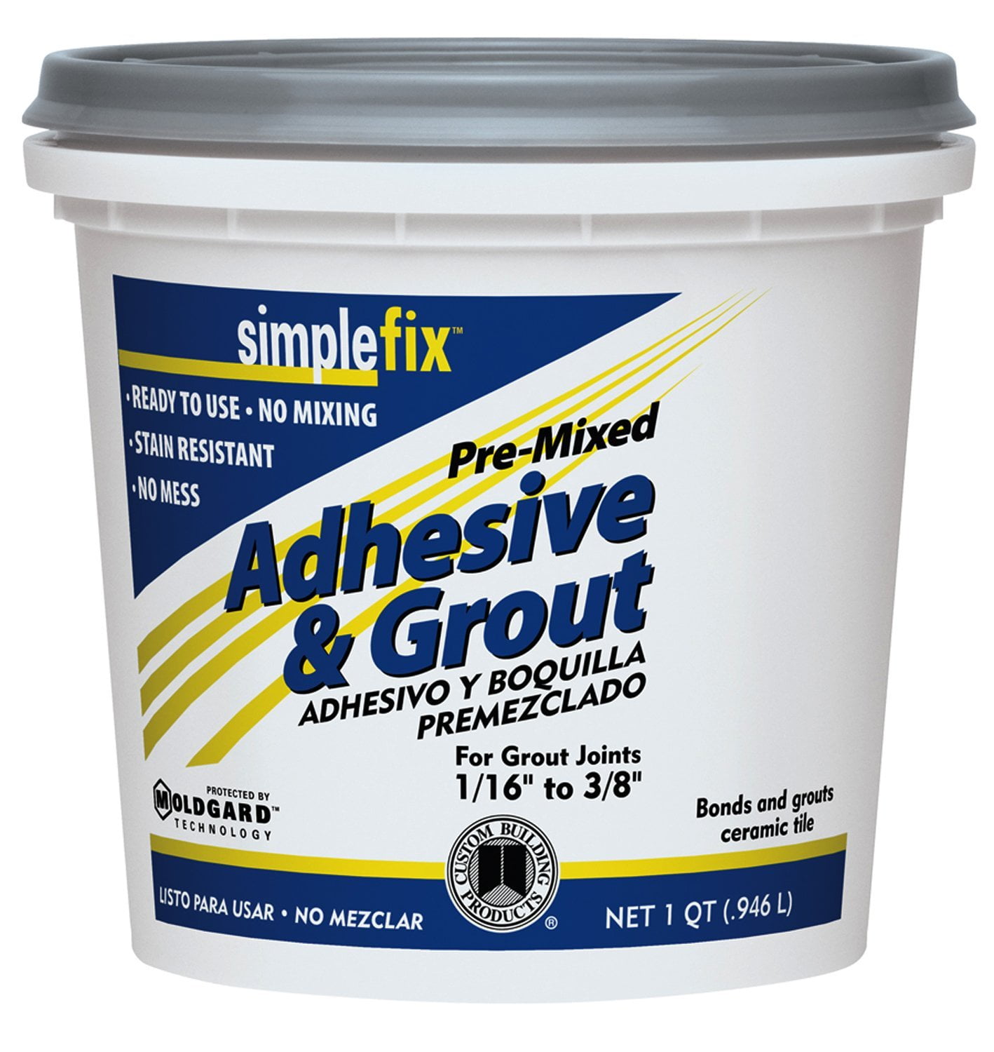 ADHESIVE&GROUT BRTWHT QT