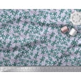 thumbnail image 2 of Soimoi Georgette Viscose Fabric Dot & Floral Artistic Printed Craft Fabric by The Yard 42 Inch Wide, 2 of 3