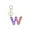 W, variant on Letter Keychain,26 Letters A-Z Decorative Letter Keychain,Name Keychain for Women Girls Men Teenager Gift