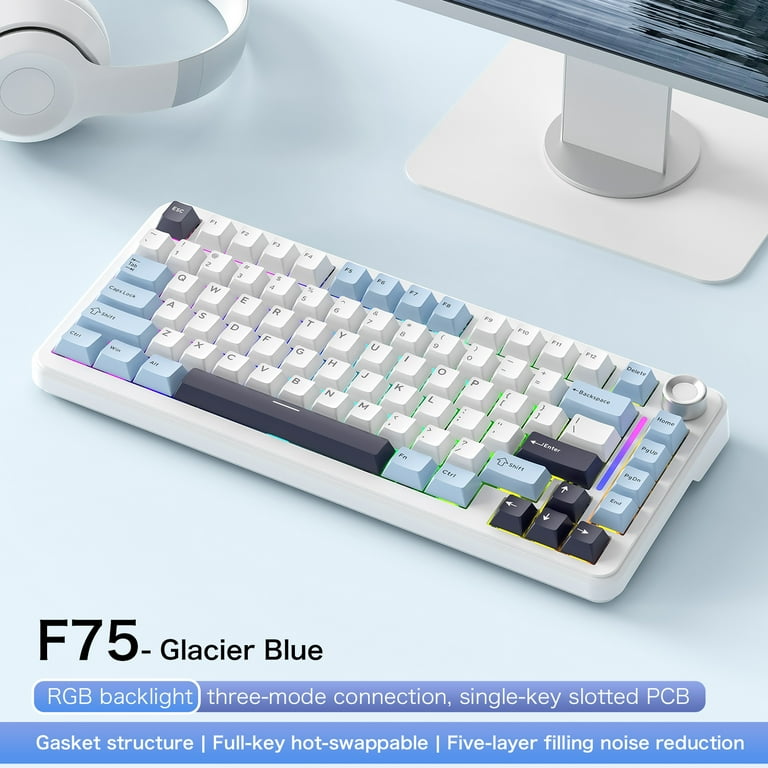 FREEWOLF F75 キーボード FREEWOLF F75 Wireless Gaming Keyboard AULA F75 Same Model,75