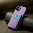 thumbnail image 5 of Dteck iPhone 13 Wallet Case for Women and Men ,PU Leather Flip Folio Phone Cover with Credit Card Holder Stand Compatible with iPhone 13,Purple, 5 of 5