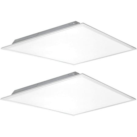 

YIGOU (2 Pack) 2x2 FT LED Flat Panel Light 40W 5200LM 5000K Daylight 100-277V Recessed Troffer Fixture 0-10V Dimmable Back Lit Commercial Ceiling Lights