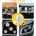 thumbnail image 5 of Daisy Flower Car Air Freshener Vent Clips, 4 Pcs Cute Car Accessories for Women Interior, Girly Decor Essentials, Truck Accessories, for Bathroom Office Pet Houses (Purple, 3.1cm 2.9cm 2.2cm 1.6cm), 5 of 6