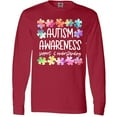 thumbnail image 3 of Inktastic Autism Awareness Support and Understanding Puzzle Pieces Long Sleeve T-Shirt, 3 of 5