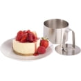 thumbnail image 2 of Cake Can Be Easily Squeezed Out with Lid, Stainless Steel Mold for Perfectly Shaped Creations, Nonstick Surface for Easy Mousse Cake Release (4-Piece), 2 of 7