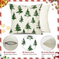 thumbnail image 6 of Christmas Pillow Covers 18x18 Inch Set of 2 Green Christmas Tree Decorative White Throw Pillows Winter Christmas Decor for Home Couch ST-011B18, 6 of 6