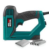 NEU MASTER Brad Nailer, Electric Nail Gun/Staple Gun for DIY Project of Upholstery, Carpentry and Woodworking, Including Staples and Nails