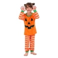 thumbnail image 1 of Conjunto de pantalones y camiseta de manga larga a juego con estampado de Halloween para niños, 1 of 9