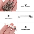 thumbnail image 3 of 100pcs Serrated Picture Hanger Picture Hanging Hardwares Picture Frame Hook, 3 of 8