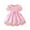 Pink, variant on Baby Dress New Floral Dress With Bow Headscarf Spring Summer 2 Piece Set Girl Dresses Light Purple 9 Months-12 Months