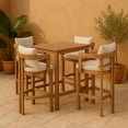 thumbnail image 2 of Meridian Furniture Newport Cream Water Resistant Fabric Patio Bar Stool, 2 of 9