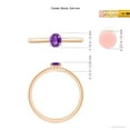 thumbnail image 5 of ANGARA Natural 0.3 Ct. Amethyst Solitaire Stackable Ring in 14K Rose Gold for Women (Ring Size: 3), 5 of 10