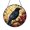 Acrylic 3.5 Inch, variant on Raven Silhouette Stained Glass Suncatcher, Round Window Decor Hanging Ornament, Dark Artistic Glass Panel Accent