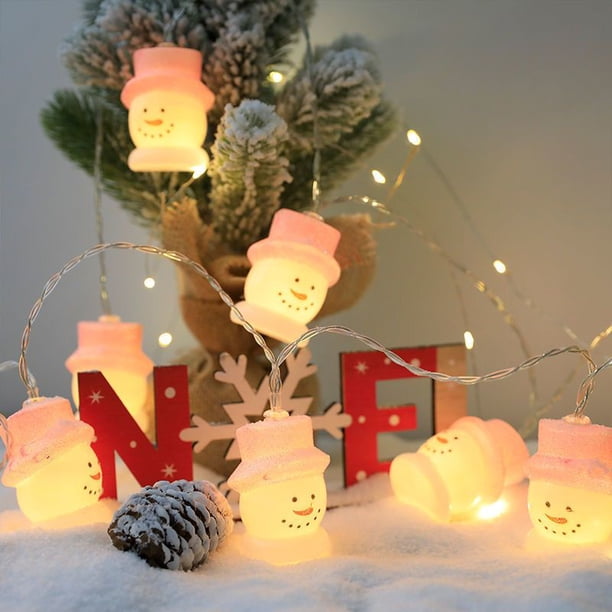 La Navidad condujo nuevas luces de decoración de Navidad LED Cuerdas del árbol de Navidad Santa Claus Luces de la atmósfera navideña