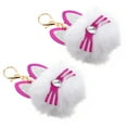 thumbnail image 4 of EeaseCA 2Pcs Cat Ear Key Chain Key Ring Pendant Car Bag Ornament Creative Keychain, 4 of 7