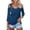 Dark Blue, variant on Tittly T Shirts for Women Tshirts Shirts Women's Tops V Neck 3/4 Sleeve Shirts Casual Blouses Cold Shoulder Tops Basic Tees Floral Print Tshirts Womens T Shirts Gym Clothes for Woman Hot Pink L