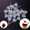 thumbnail image 3 of Travelwant 50Pcs 4ml Liquid Dropper Pasteur Pipettes - Clear Translucent Infuser- Rectangular,Heart and Round-Shaped - for Cakes, Cupcakes, Strawberry, Chocolates - Easy Squeeze, 3 of 3